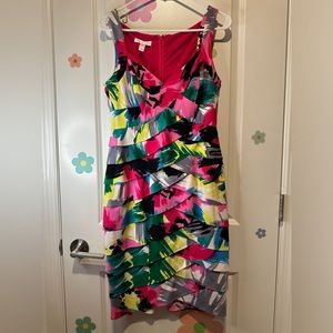 London Time Multi Colors Dress